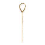 10K Polished Cross Charm - Image 2