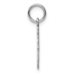 10k White Gold Solid Bust of Nefertiti Charm - Image 2