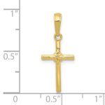 10k Polished Cross Charm - Image 3