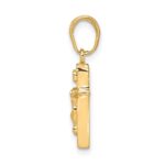 10K Small INRI Crucifix Pendant - Image 2