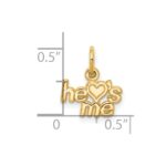 10K He LOVES ME Charm - Image 3