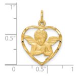 10K Angel Heart Charm - Image 3