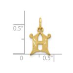10k Initial H Charm - Image 3