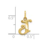 10k Initial J Charm - Image 3