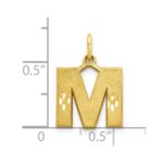 10k Initial M Charm - Image 3