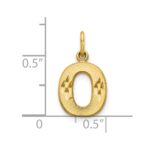 10k Initial O Charm - Image 3