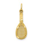 10k Solid Racquetball Racquet Charm