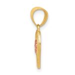 10k Two-tone Small Heart Charm - Image 2