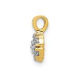 10k Small CZ Flower Charm - Image 2