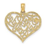 10K Solid Talking HAPPY BIRTHDAY Heart Pendant - Image 4