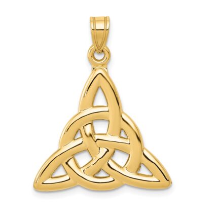 10k Polished Trinity Pendant