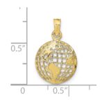 10k Polished Globe Pendant - Image 3