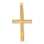 10K Polished Cross Pendant - Image 4