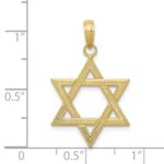 10K Polished Star of David Pendant - Image 3