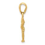 10k 3-D Cactus Pendant - Image 2