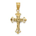 10K Two-tone INRI Crucifix Charm - Image 4