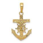 10k Mariners Crucifix Pendant - Image 4