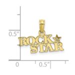 10K Polished ROCK STAR Charm - Image 3