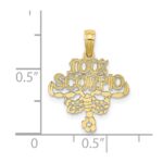 10K 100% SCORPIO Zodiac Charm - Image 3
