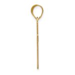 10K Small Satin Cross Pendant - Image 2