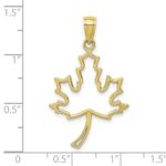10k Maple Leaf Pendant - Image 3