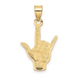 10k Polished I Love You Hand/Sign Language Charm - Image 4