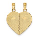 10K BEST FRIENDS Break-A-Part Heart Pendant - Image 4