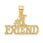10K #1 FRIEND Pendant