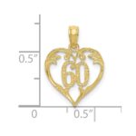 10k 60 Heart Pendant - Image 3