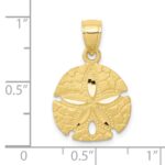 10K Sand Dollar Pendant - Image 3