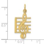 10K Music Note Charm - Image 3