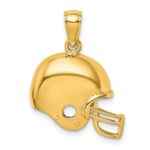10K Football Helmet Pendant
