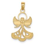 10k w/Rhodium Love Angel Pendant - Image 4