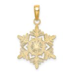 10k Snowflake Pendant - Image 4