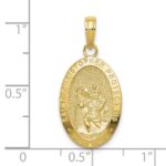 10k Saint Christopher Medal Pendant - Image 3