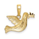 10k Polished Dove Charm - Image 4