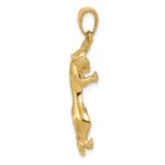 10K Gold Polished Panther Pendant - Image 2