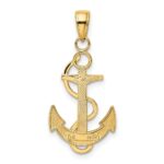 10K Polished Anchor with Textured Rope - Image 3