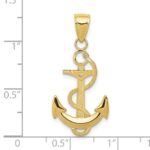 10K Polished Anchor with Textured Rope - Image 4