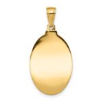 10k Saint Anthony Oval Medal Pendant - Image 4