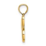 10K Polished C Script Initial Charm - Image 2