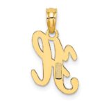 10K Polished H Script Initial Charm - Image 4