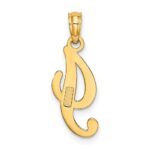 10K Polished I Script Initial Charm - Image 4