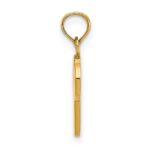 10K Polished P Script Initial Charm - Image 2