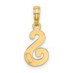 10K Polished S Script Initial Charm - Image 4
