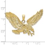 10K Eagle w/Beak Touching Claws Charm - Image 3