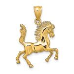 10K 3-D Horse Charm - Image 4