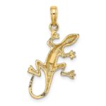 10K 2-D Gecko Charm - Image 4