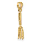 10K 3-D  Fork Garden Tool Charm - Image 5