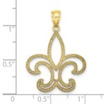 10k Fleur De Lis Pendant - Image 3